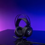 Rapoo VH350 - Casque gaming filaire, Rétroéclairage LED froid, Noir