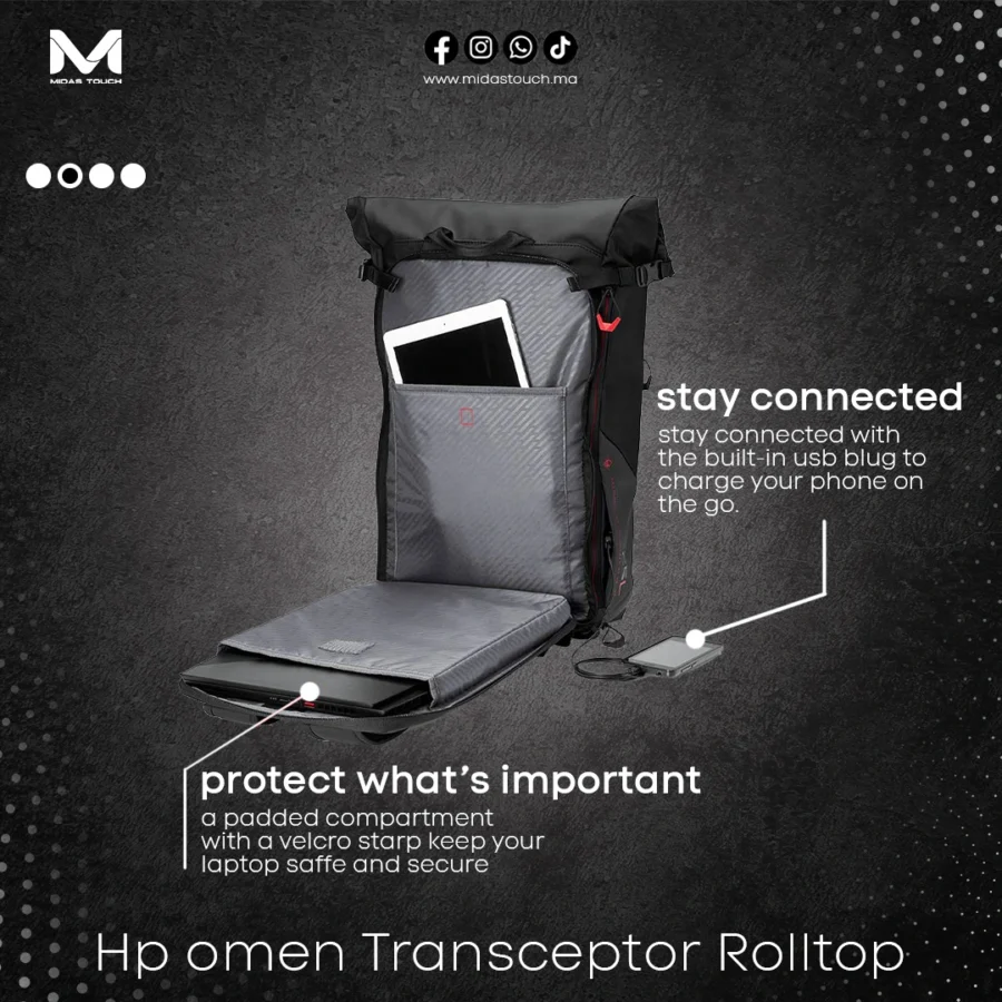 2 HP OMEN BACKPACK FEATURES
