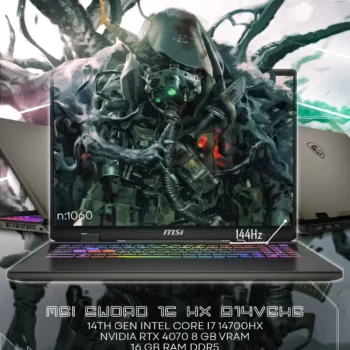 MSI SWORD 16 INTEL I7 14700HX RTX 4070 8GB 144HZ FHD+