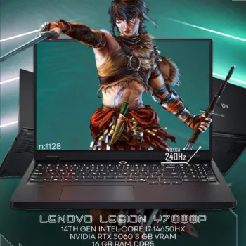 Lenovo Legion Y7000P IRX10 Eclipse Black gaming laptop with i7-14650HX and RTX 5060