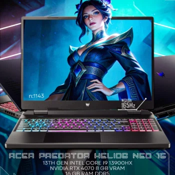 Acer Predator Helios Neo 16 PHN16-71-92Z2 gaming laptop i9-13900HX RTX 4070 2.5K 165Hz