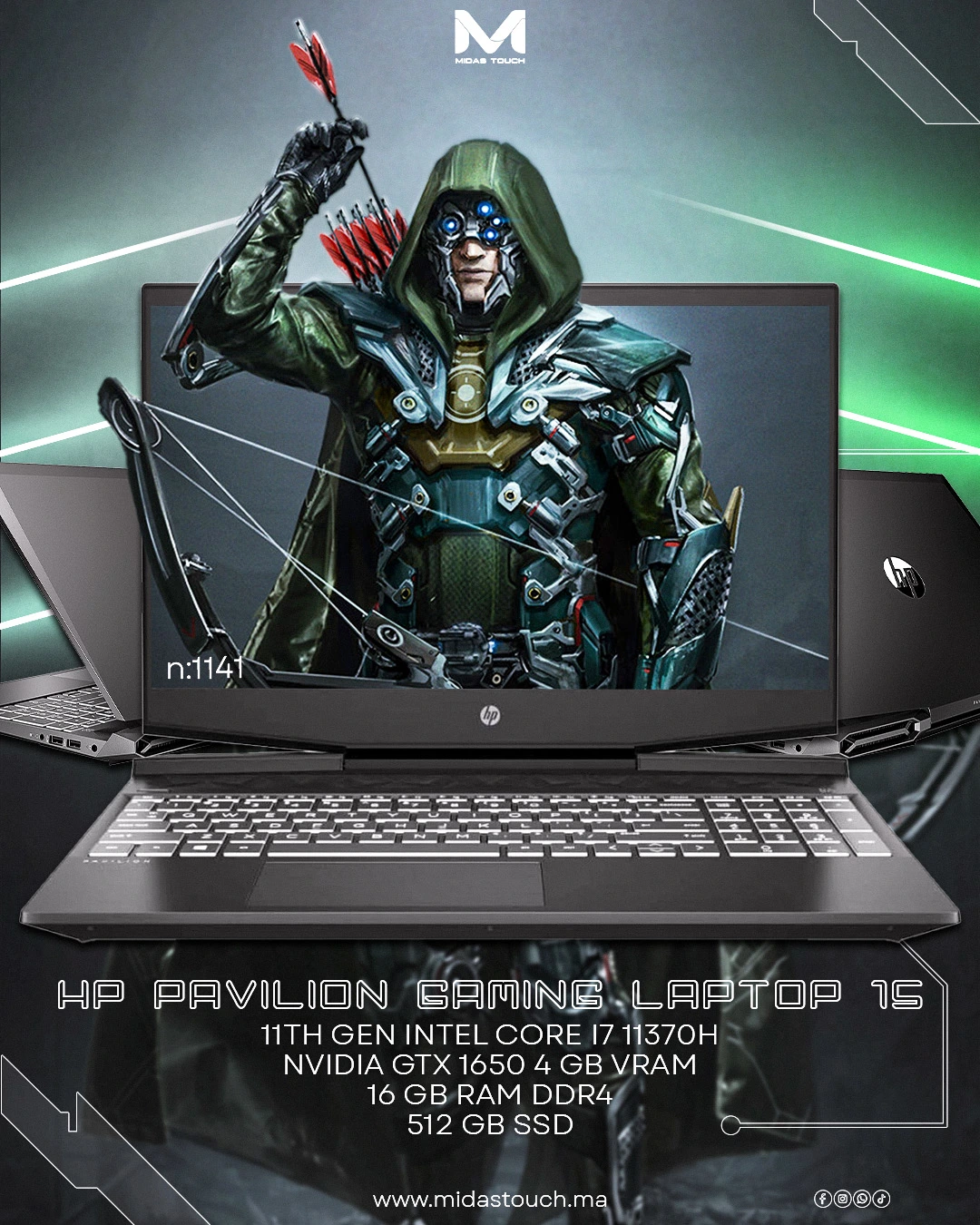 hp pavilion gaming laptop 15 HP Pavilion 15 DK2031TX gaming laptop i7-11370H GTX 1650 15.6-inch FHD IPS