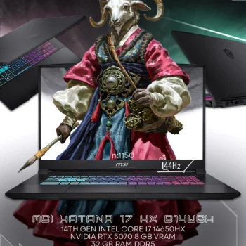 MSI Katana 17 HX B14WGK gaming laptop i7-14650HX RTX 5070 17-inch 144Hz