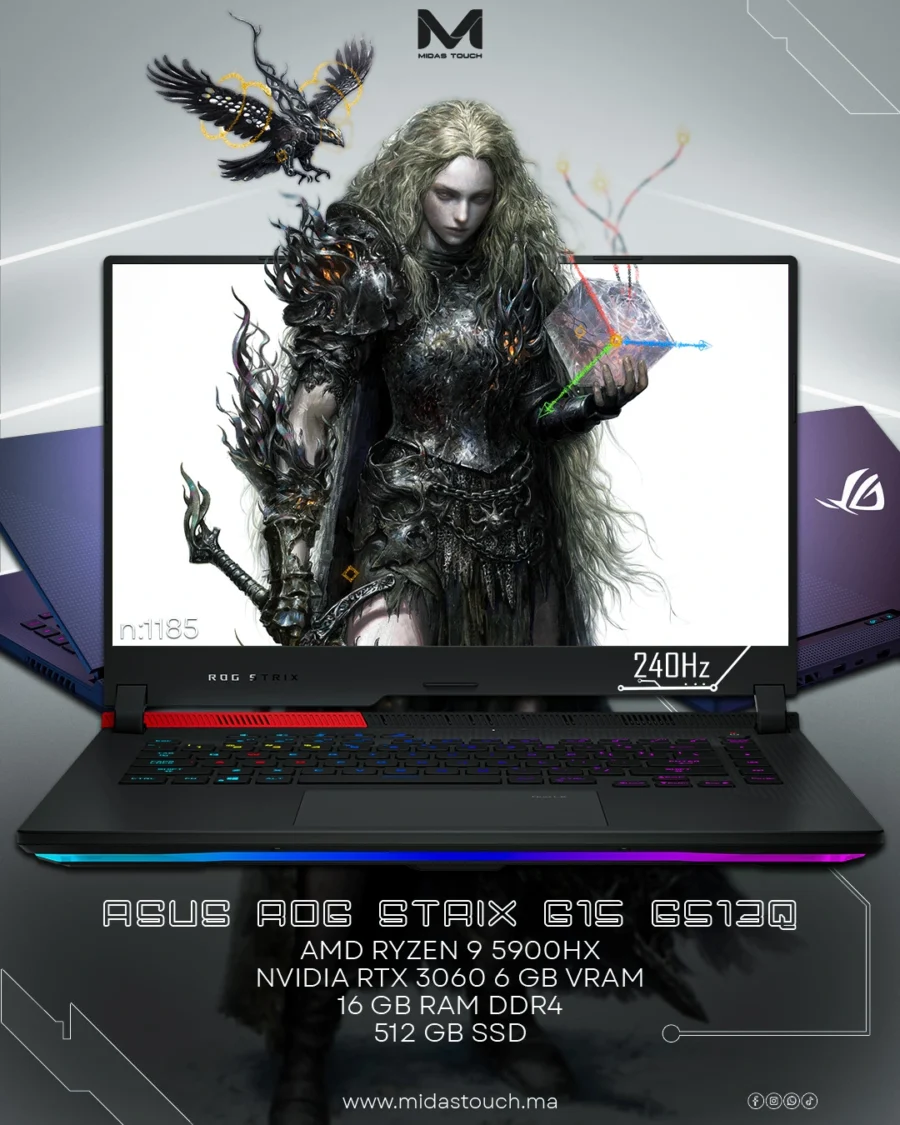 ASUS ROG Strix G15 G513Q gaming laptop Ryzen 9 5900HX RTX 3060