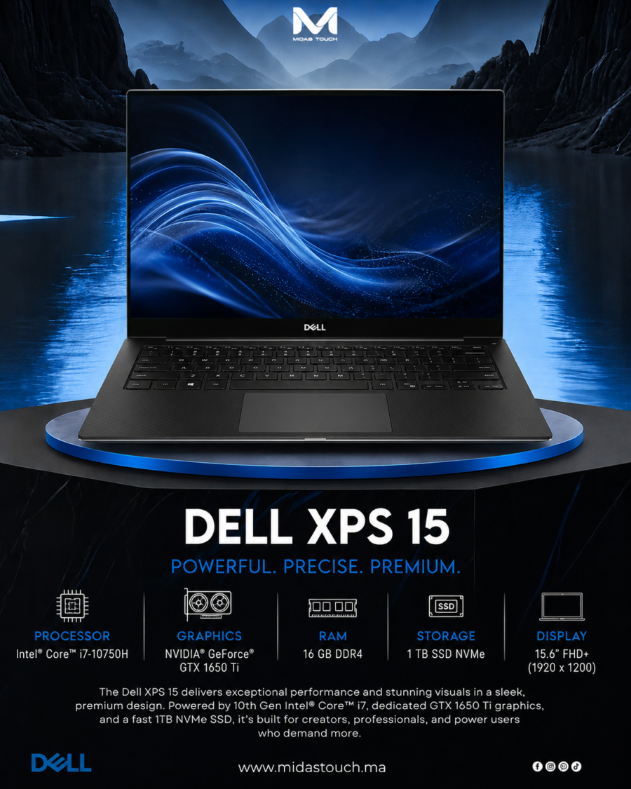 Dell XPS 9500 with i7-10750H, GTX 1650 Ti, 16GB RAM and 1TB SSD delivers strong performance for productivity, editing and light gaming.