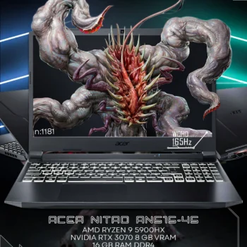 Acer Nitro 5 AN515-45 gaming laptop Ryzen 9 5900HX RTX 3070 165Hz QHD display