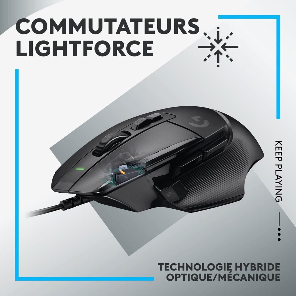 Logitech G G502X Noir - Midas Touch