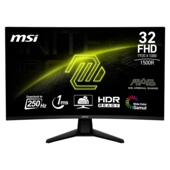 MSI-MAG-32C6X-32-250Hz.webp MSI MAG 32C6X | 32″ Curved | FHD | 250Hz | 1ms
