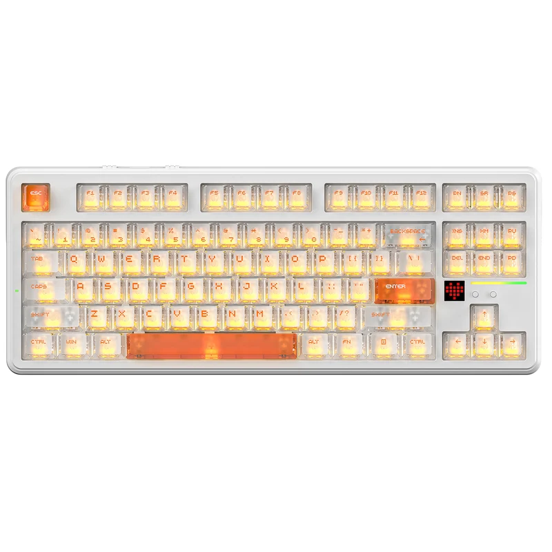 R87.2774.webp ATTACK SHARK X87 ULTRA White Ice Orange QWERTY